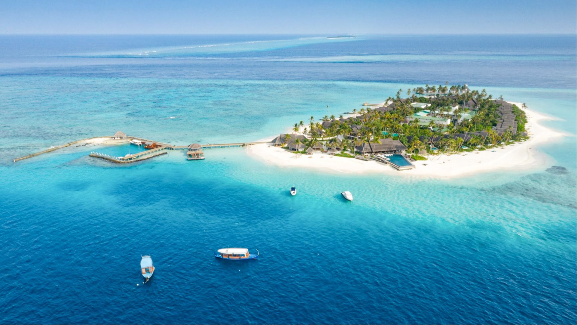 Antenne de la belle Fushifaru Lhaviyani Atoll, Maldives
