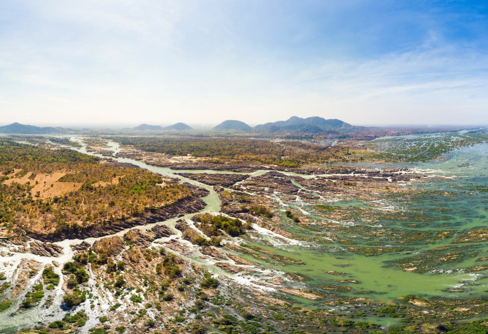 vue panoramique des 4000 îles de Si Phan Don