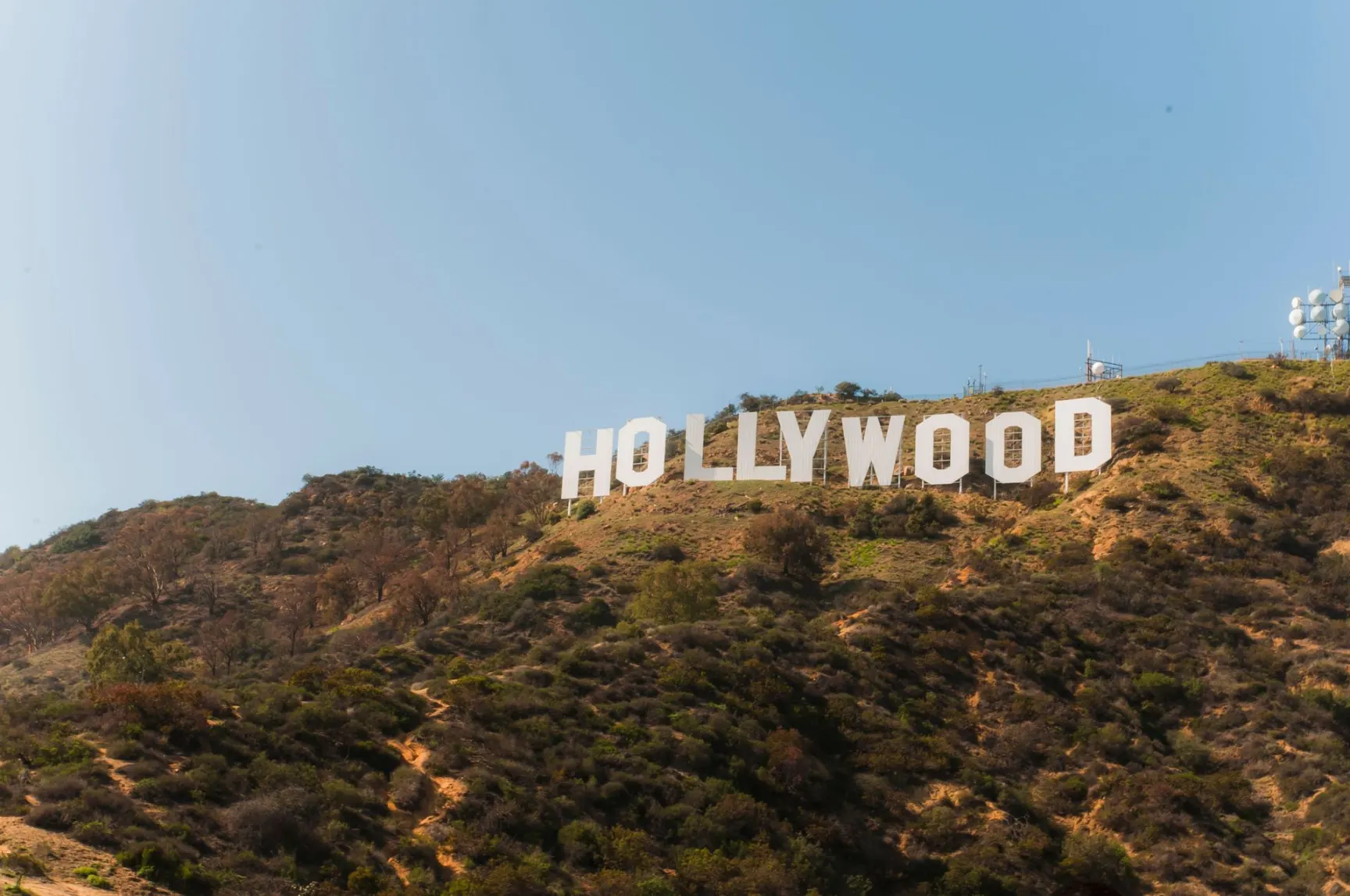 Panneau Hollywood sur les collines de Los Angeles